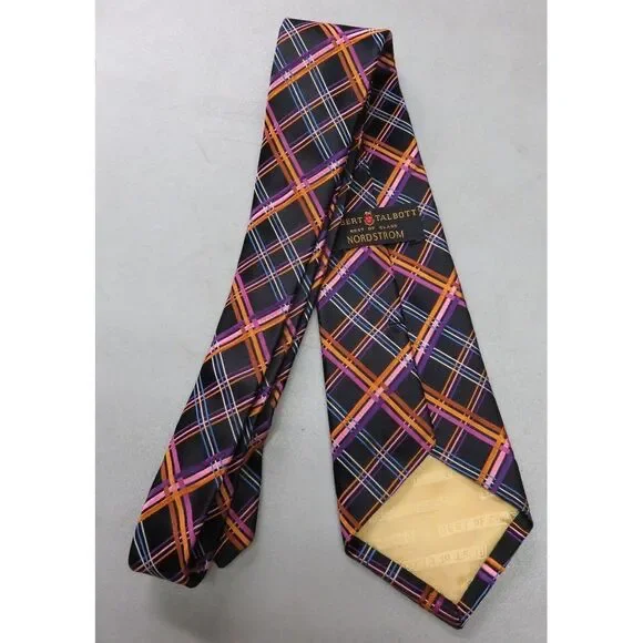 Robert Talbott‎ Best Of Class Neck Tie Mens 100% Silk Multicolor - Picture 8 of 8